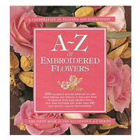 A to Z of Embroidered Flowers book cover