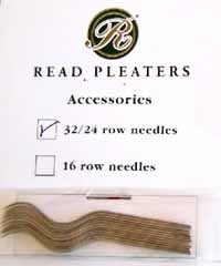 Needles for 24 and 32 row Read Pleaters